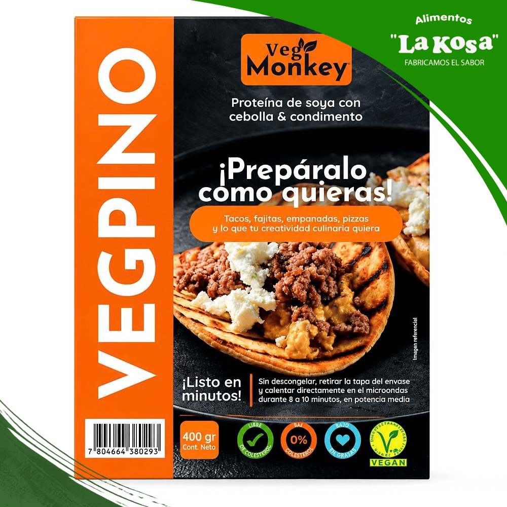 sucedaneodepinovegano Sucedáneo de carne Molida Vegana - Vegmonkey | 400 grs - Imagen 1